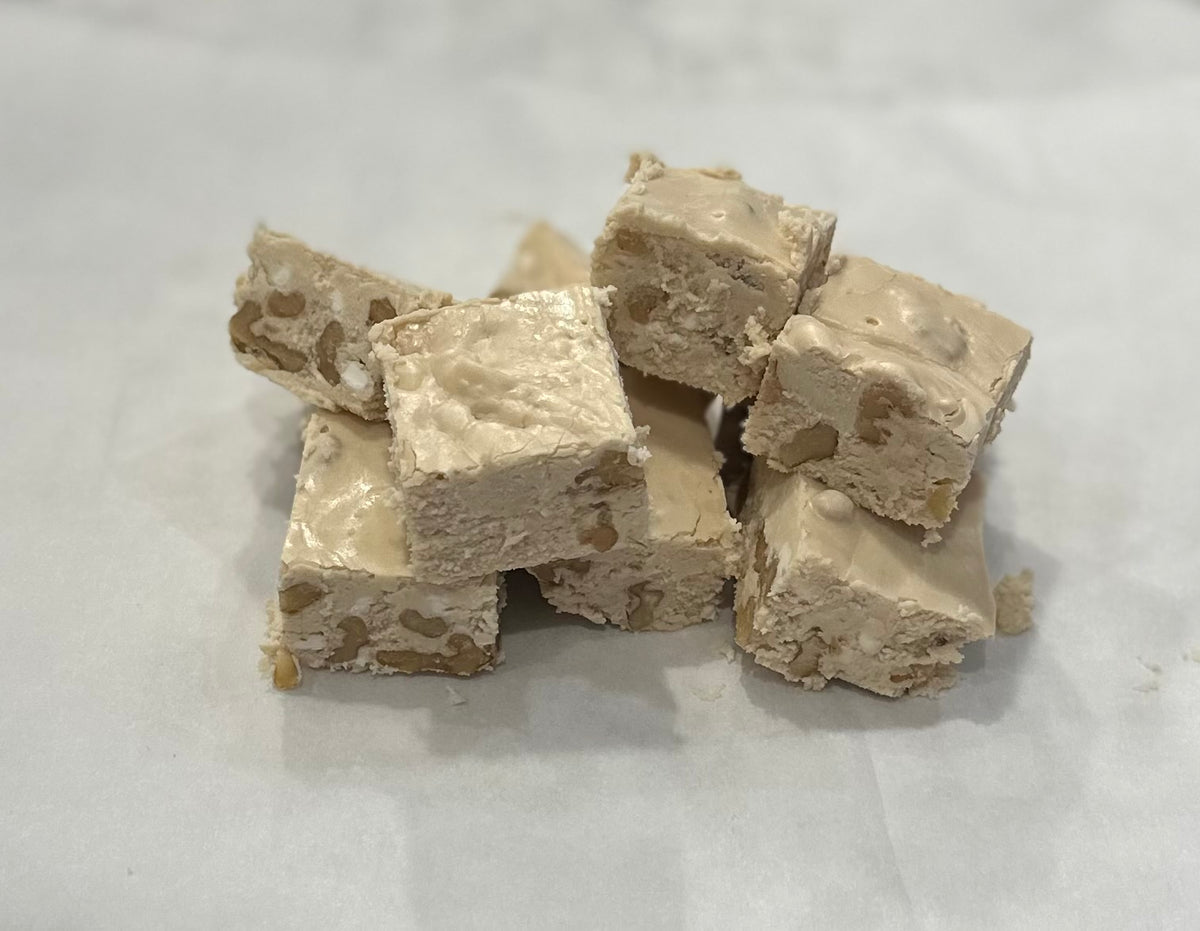 Barnyard Sweets Maple Walnut Fudge – The Blessed Barn Sweeterie