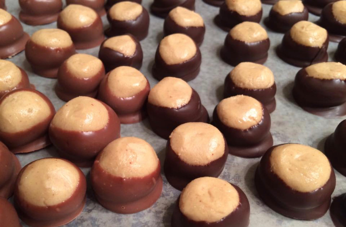 Barnyard Sweets Buckeyes – The Blessed Barn Sweeterie